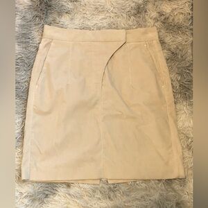 Chic Tan Corduroy Skirt for Women